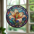 Lily Stained Glass Effect Suncatcher